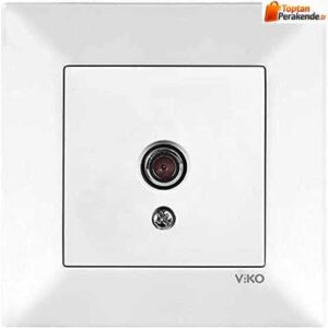 Viko Karre/Meridian Beyaz Tv Prizi Geçişli 12dB (Çerçeve Hariç) 90967060